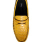 Dolce & Gabbana Yellow Leather Slip Mocassin Loafers Shoes