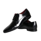 Dolce & Gabbana Black Leather Derby Formal Dress Men Shoes