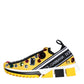 Dolce & Gabbana Yellow Sorrento Crystals Sneakers Womens Shoes