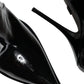 Dolce & Gabbana Black Patent Leather Pointed Ankle Boots Shoes