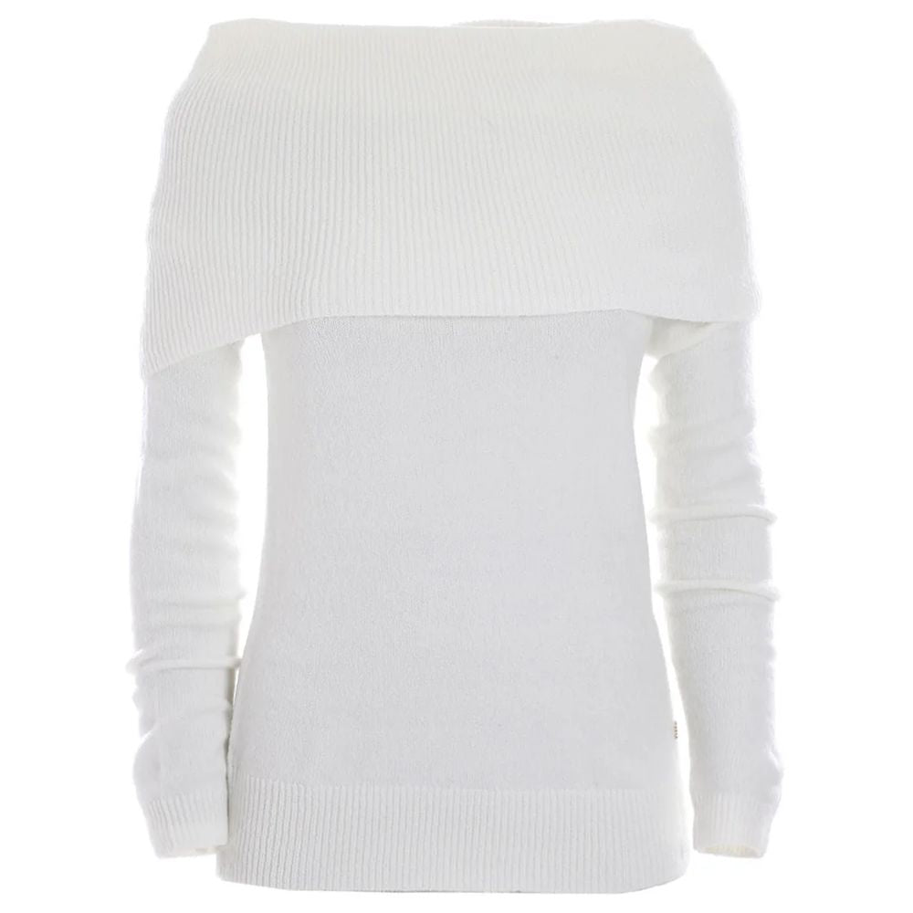 Yes Zee White Viscose Sweater