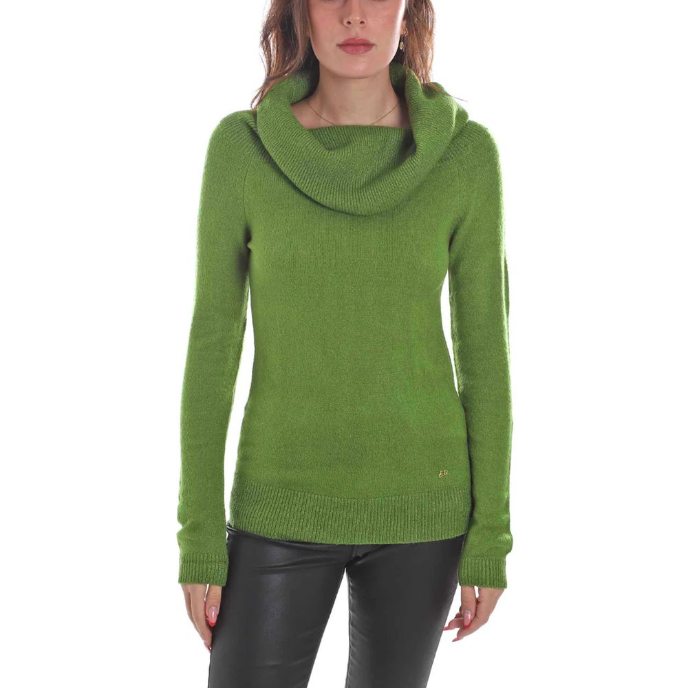 Yes Zee Green Viscose Sweater