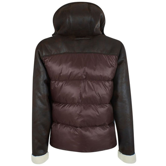 Yes Zee Brown Nylon Men Jacket