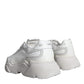 Dolce & Gabbana White DAYMASTER Calf Leather Sneakers Shoes