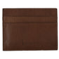 Billionaire Italian Couture Elegant Leather Men's Wallet in Brown