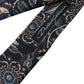 Dolce & Gabbana Black Floral Pattern Silk Adjustable Men Tie