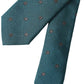 Dolce & Gabbana Green Patterned Silk Adjustable Men Tie