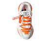 Dolce & Gabbana White Orange Airmaster Low Top Sneakers Shoes