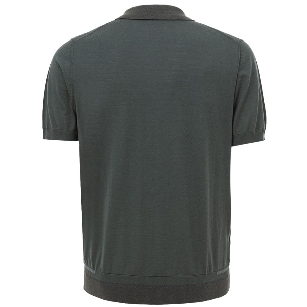 Brioni Green Cotton Polo Shirt