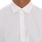 Moschino Elegant White Slim-Fit Cotton Shirt