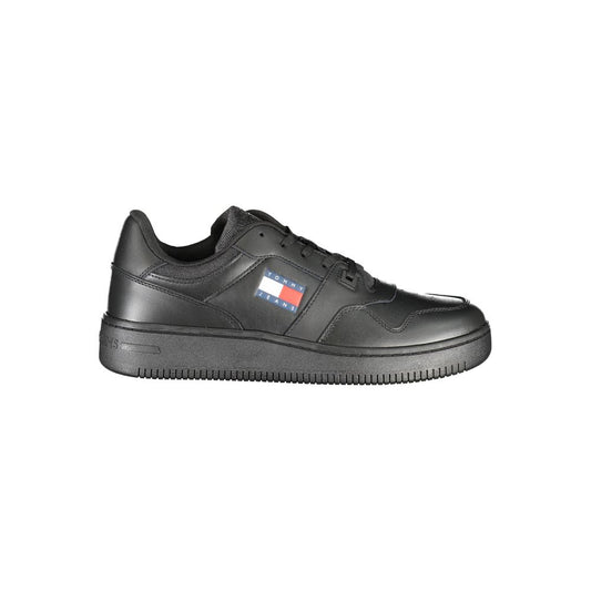 Tommy Hilfiger Black Polyester Sneaker