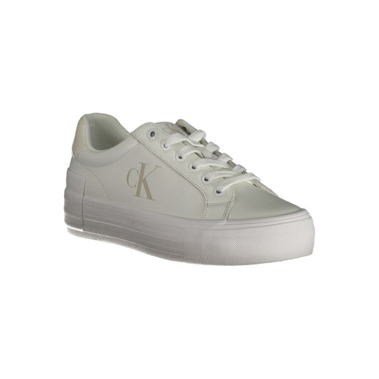 Calvin Klein White Leather Women Sneaker