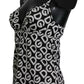 Dolce & Gabbana Black DG Mania Print Sleeveless Swimwear