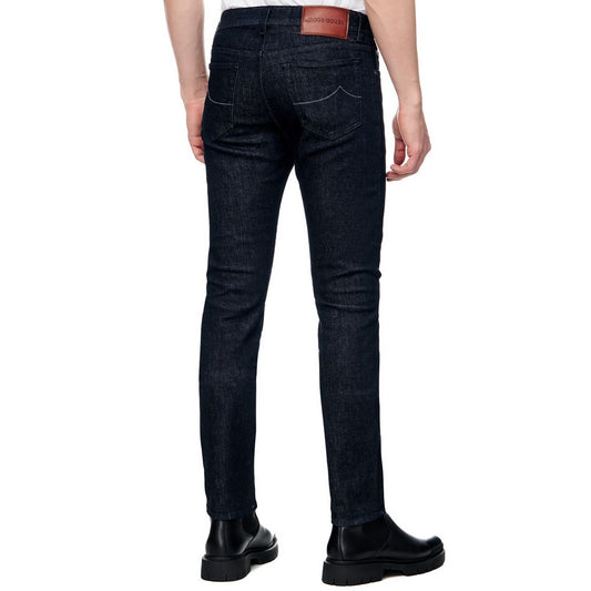 Jacob Cohen Blue Cotton Men Jeans