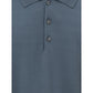 Brioni Gray Wool Polo Shirt