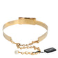 Dolce & Gabbana Gold Brass Adjustable Women Waist Chain Belt