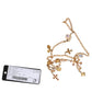 Dolce & Gabbana Gold Tone Brass Chain Religious Cross Pendant Necklace