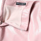 Dolce & Gabbana Glossy Pink Cotton High Waist Mini Skirt