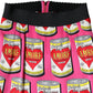 Dolce & Gabbana Pink AMORE Silk High Waist Pencil Cut Skirt