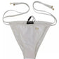 Dolce & Gabbana White DG Logo Beachwear Swimwear Bikini Bottom