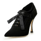 Dolce & Gabbana Black Viscose Pump