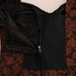 Dolce & Gabbana Chic Brown Mini Wool Blend Dress