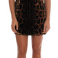 Dolce & Gabbana Sleeveless Leopard Mini Sheath Dress