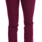 Costume National Elegant Purple Super Slim Jeans