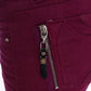 Costume National Elegant Purple Super Slim Jeans