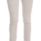 Costume National Chic White Slim-Fit Stretch Jeans