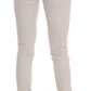 Costume National Chic White Slim-Fit Stretch Jeans