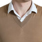 Dolce & Gabbana Elegant Sleeveless V-Neck Wool Sweater