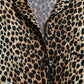 Dolce & Gabbana Elegant Brown Animal Print Silk Blouse