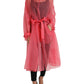 Dolce & Gabbana Elegant Pink Silk Long Jacket