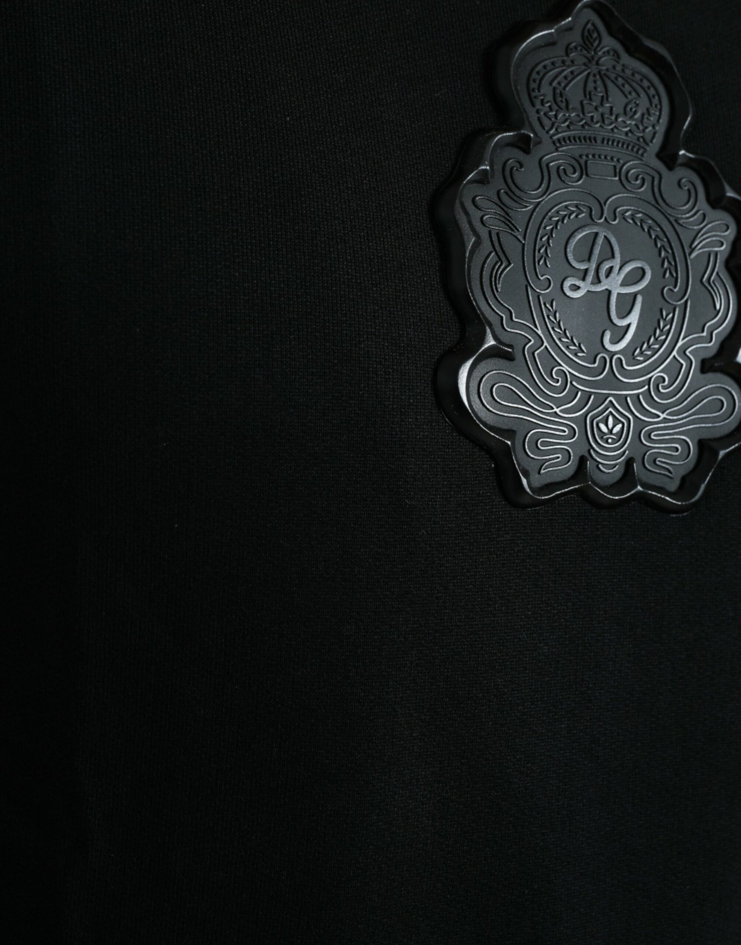 Dolce & Gabbana Elegant Black Cotton Pullover Sweater