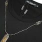 Dolce & Gabbana Sleek Cotton Round Neck T-Shirt with Chain Detail