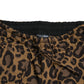 Dolce & Gabbana Chic Leopard Print Jogger Pants