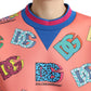 Dolce & Gabbana Salmon Pink Logo Sweater - Crew Neck Elegance