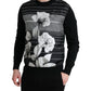 Dolce & Gabbana Elegant Floral Print Crew Neck Sweater