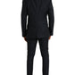 Dolce & Gabbana Dark Blue Wool NAPOLI Formal 2 Piece Suit