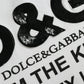 Dolce & Gabbana White D&G King Print Cotton Crewneck T-shirt