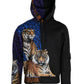 Dolce & Gabbana Multicolor Tiger Hooded Sweatshirt Sweater
