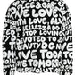 Dolce & Gabbana Black White Logo Print Crew Neck Sweatshirt Sweater