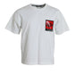 Dolce & Gabbana White Red Lips Print Cotton Crew Neck T-shirt