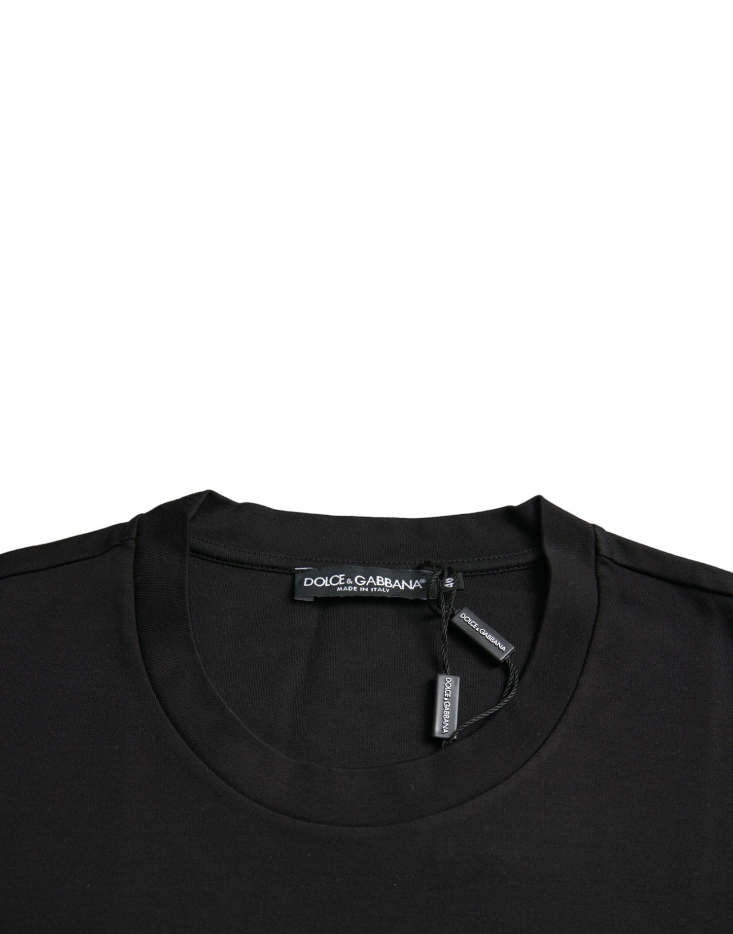 Dolce & Gabbana Black With Love Always Crew Neck Top T-shirt