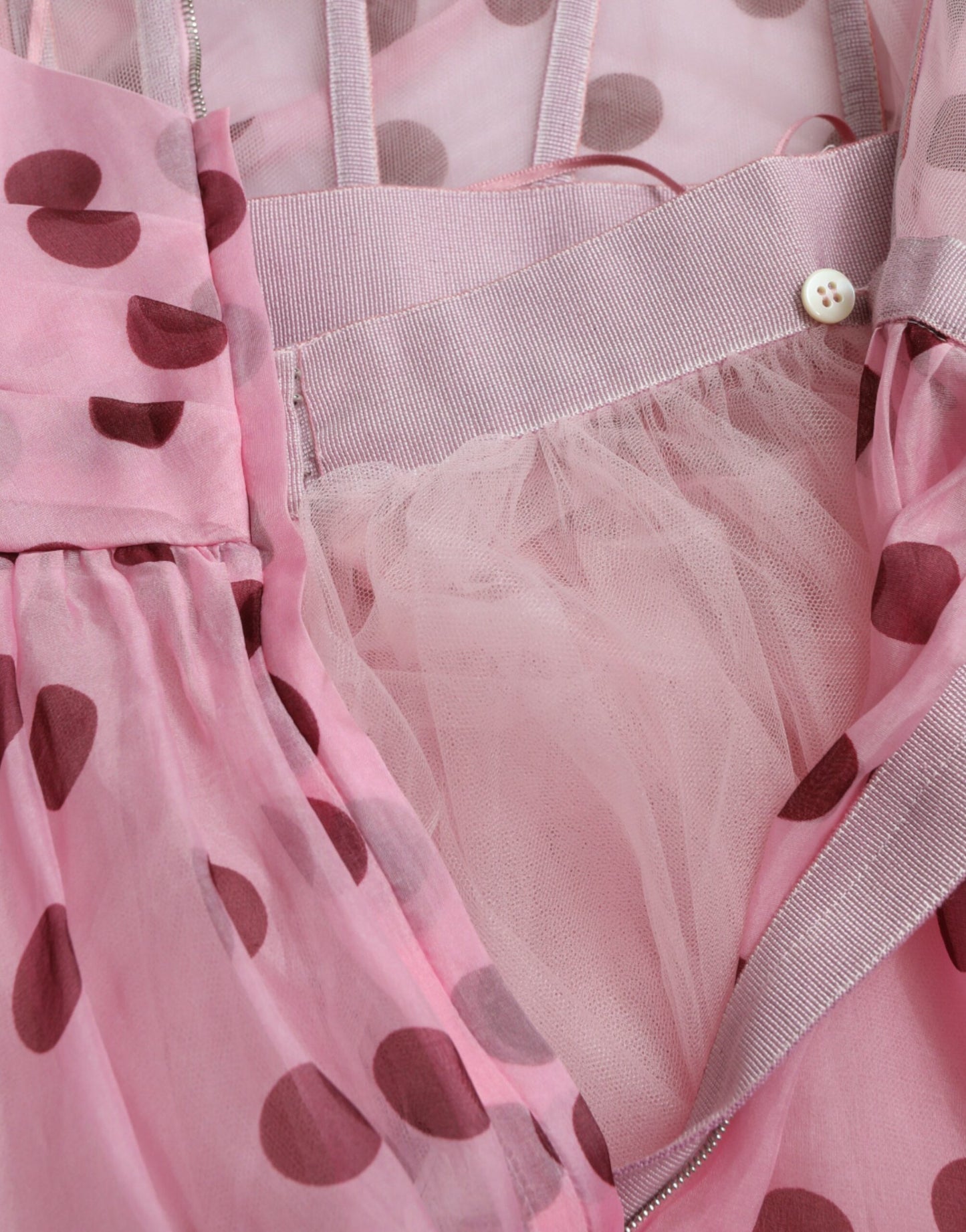 Dolce & Gabbana Chic A-Line Strapless Silk Dress in Pink