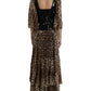 Dolce & Gabbana Elegant Leopard Sequin Tiered Dress