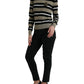 Dolce & Gabbana Elegant Striped Turtleneck Wool Sweater