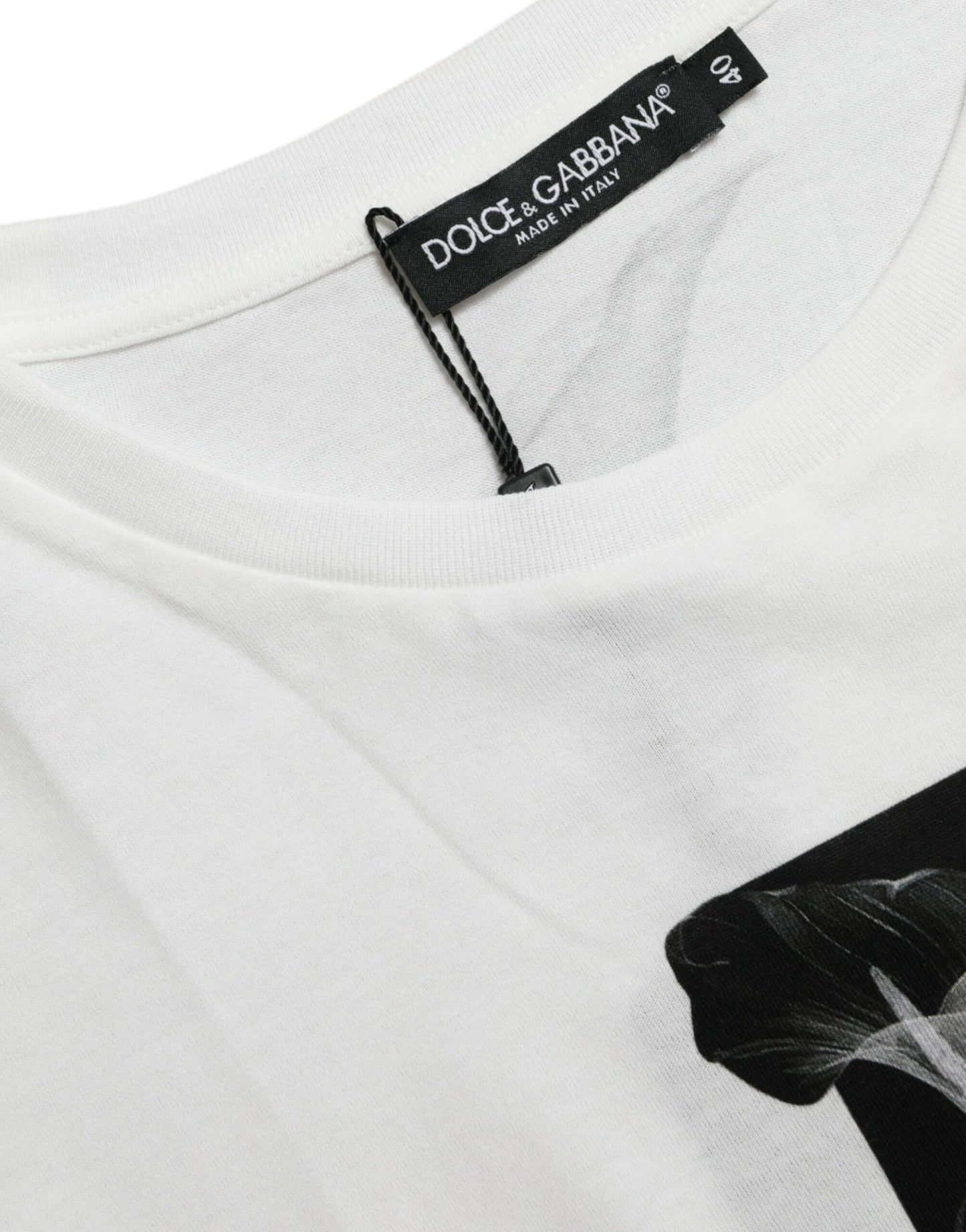Dolce & Gabbana Elegant Monochrome Crew Neck T-Shirt