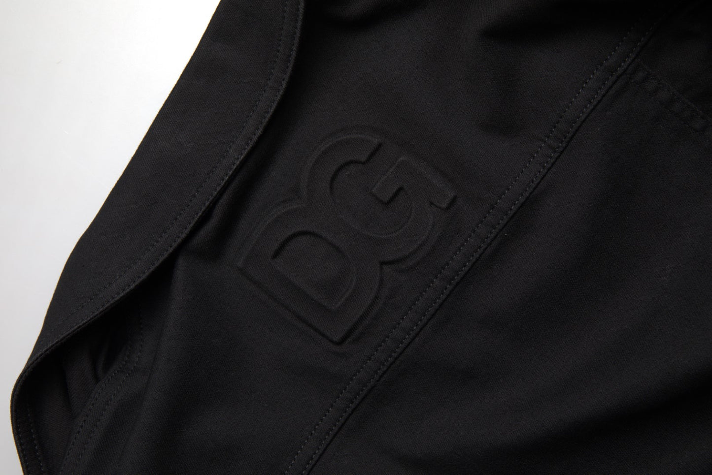 Dolce & Gabbana Elegant Black Denim Logo Jacket